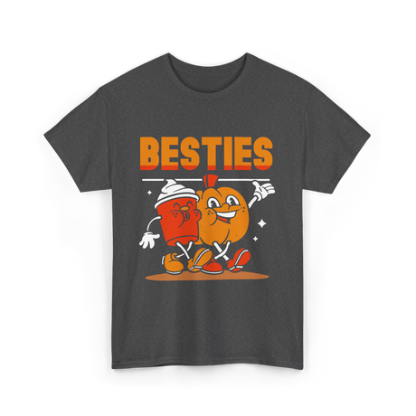 Besties Friendship Friends T-Shirt - Dark Heather