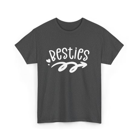 Besties Friendship Friends Team T-Shirt - Dark Heather