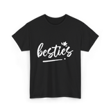 besties friendship T-Shirt - Black