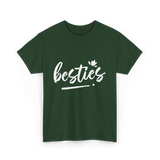 besties friendship T-Shirt - Forest Green