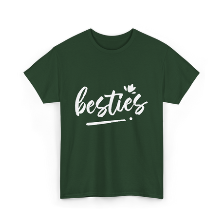 besties friendship T-Shirt - Forest Green