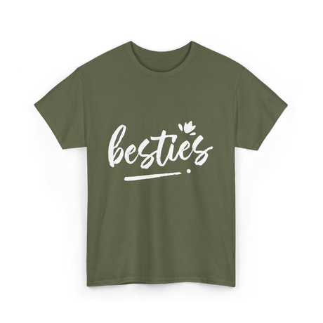 besties friendship T-Shirt - Military Green