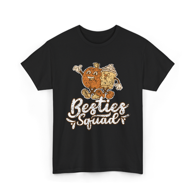 Besties Squad Cute Friendship T-Shirt - Black