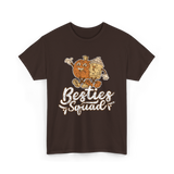 Besties Squad Cute Friendship T-Shirt - Dark Chocolate