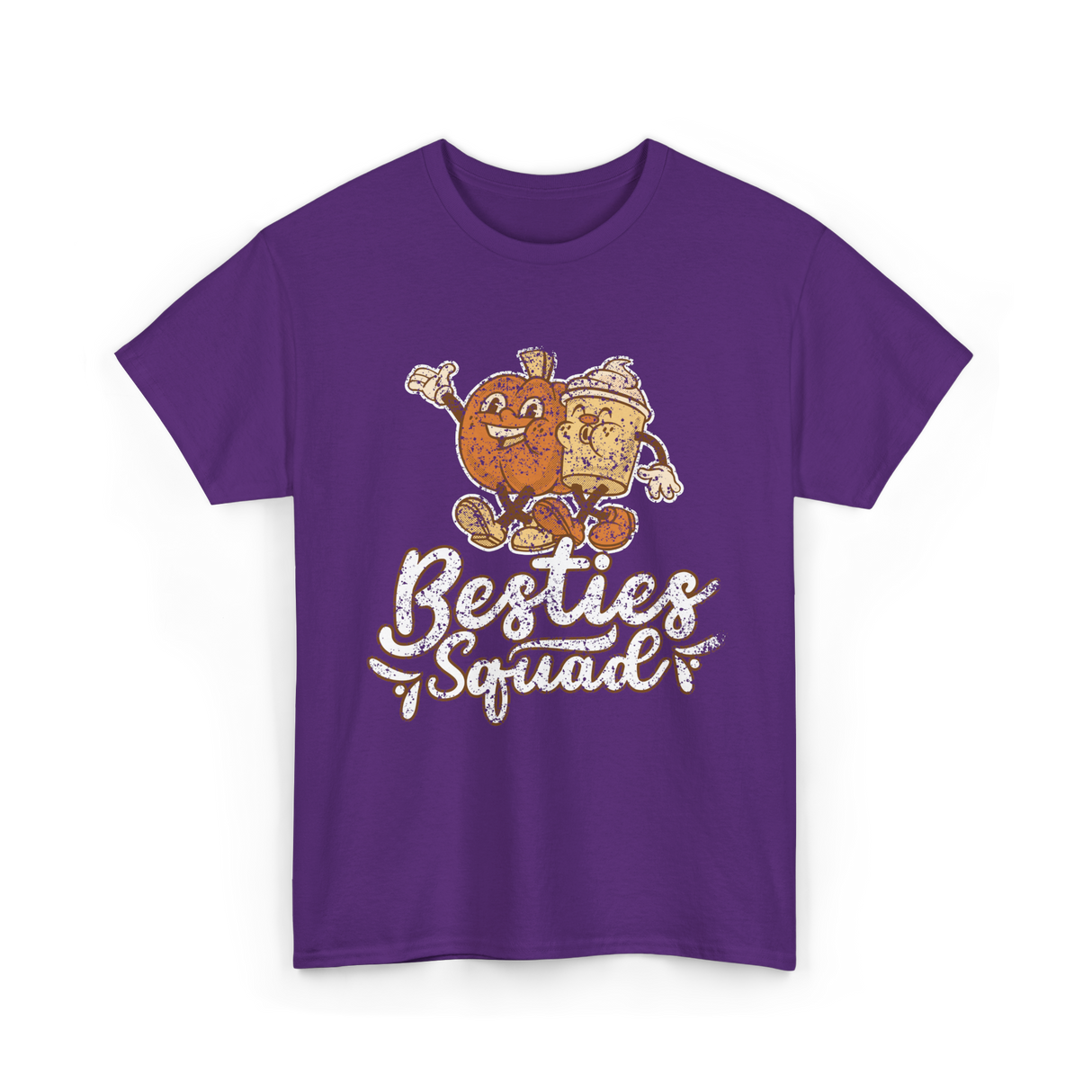 Besties Squad Cute Friendship T-Shirt - Purple