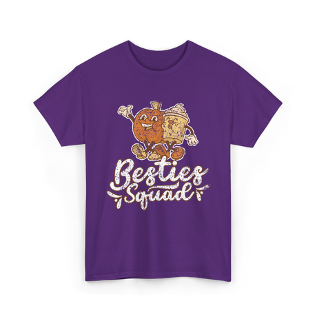 Besties Squad Cute Friendship T-Shirt - Purple