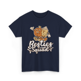 Besties Squad Cute Friendship T-Shirt - Navy