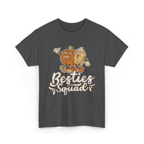 Besties Squad Cute Friendship T-Shirt - Dark Heather