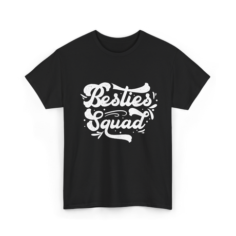 Besties Squad Friendship Circle T-Shirt - Black