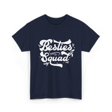 Besties Squad Friendship Circle T-Shirt - Navy