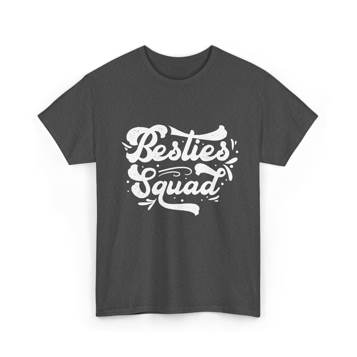 Besties Squad Friendship Circle T-Shirt - Dark Heather