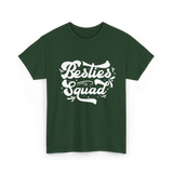 Besties Squad Friendship Circle T-Shirt - Forest Green