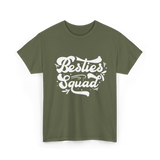 Besties Squad Friendship Circle T-Shirt - Military Green