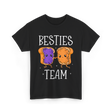 Besties Team Food Friendship T-Shirt - Black