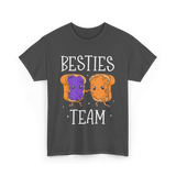 Besties Team Food Friendship T-Shirt - Dark Heather