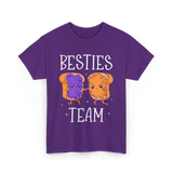 Besties Team Food Friendship T-Shirt - Purple