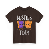 Besties Team Food Friendship T-Shirt - Dark Chocolate