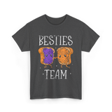 Besties Team Toast Friendship T-Shirt - Dark Heather