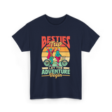 Besties Trip Adventure Friends T-Shirt - Navy