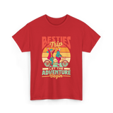 Besties Trip Adventure Friends T-Shirt - Red