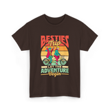 Besties Trip Adventure Friends T-Shirt - Dark Chocolate