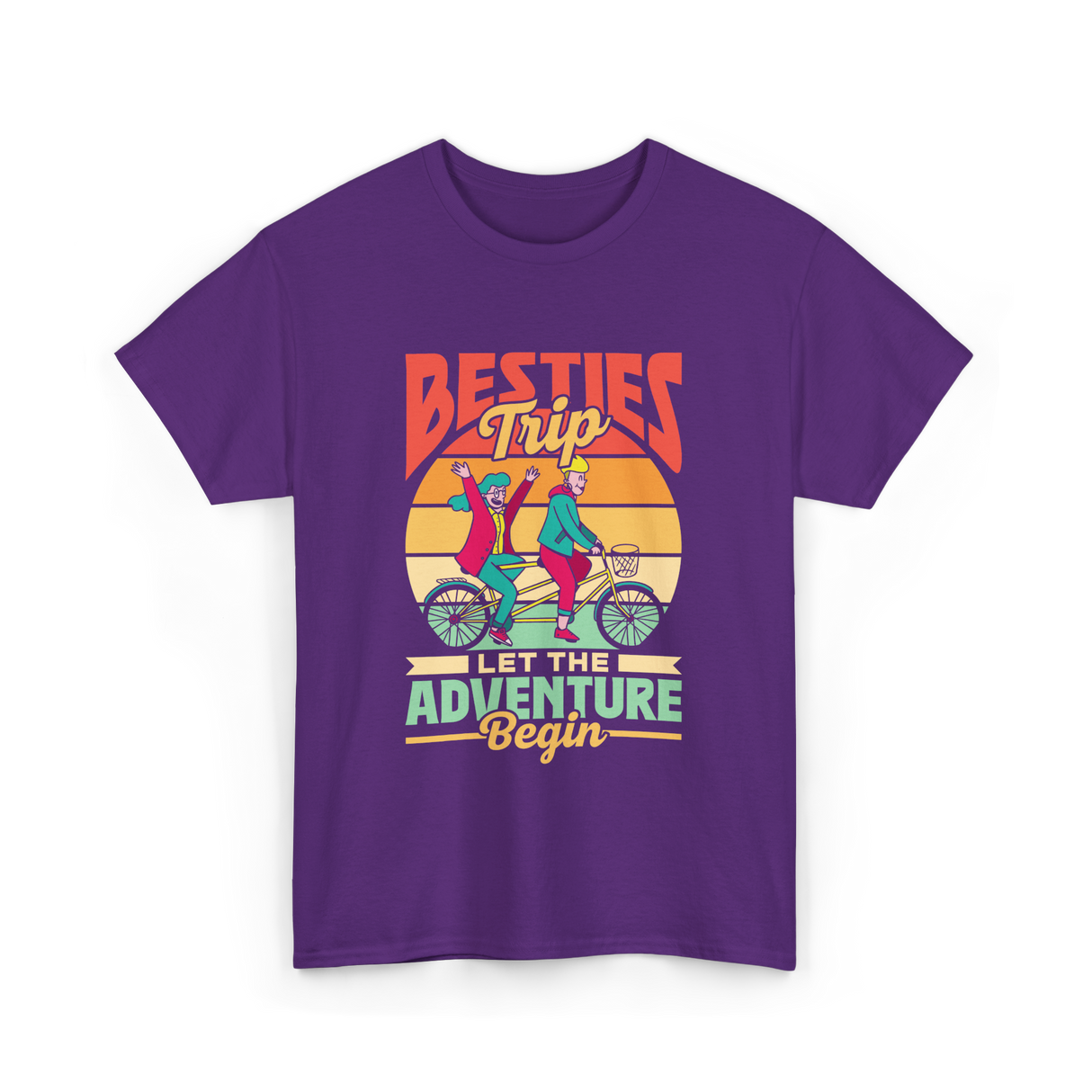 Besties Trip Adventure Friends T-Shirt - Purple