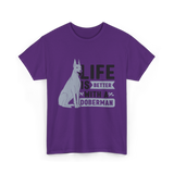 Better Doberman Dog Pet Lover T-Shirt - Purple