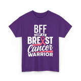 Bff Of A Breast Cancer Warrior Awareness T-Shirt - Purple