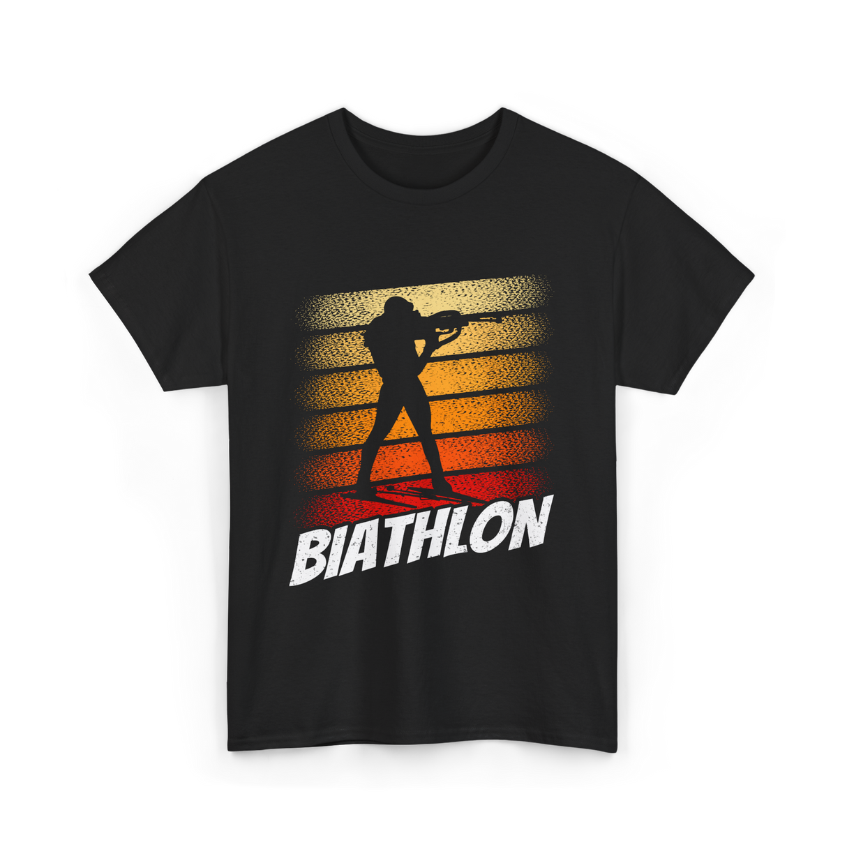 Biathlon Biathlete Sports T-Shirt - Black