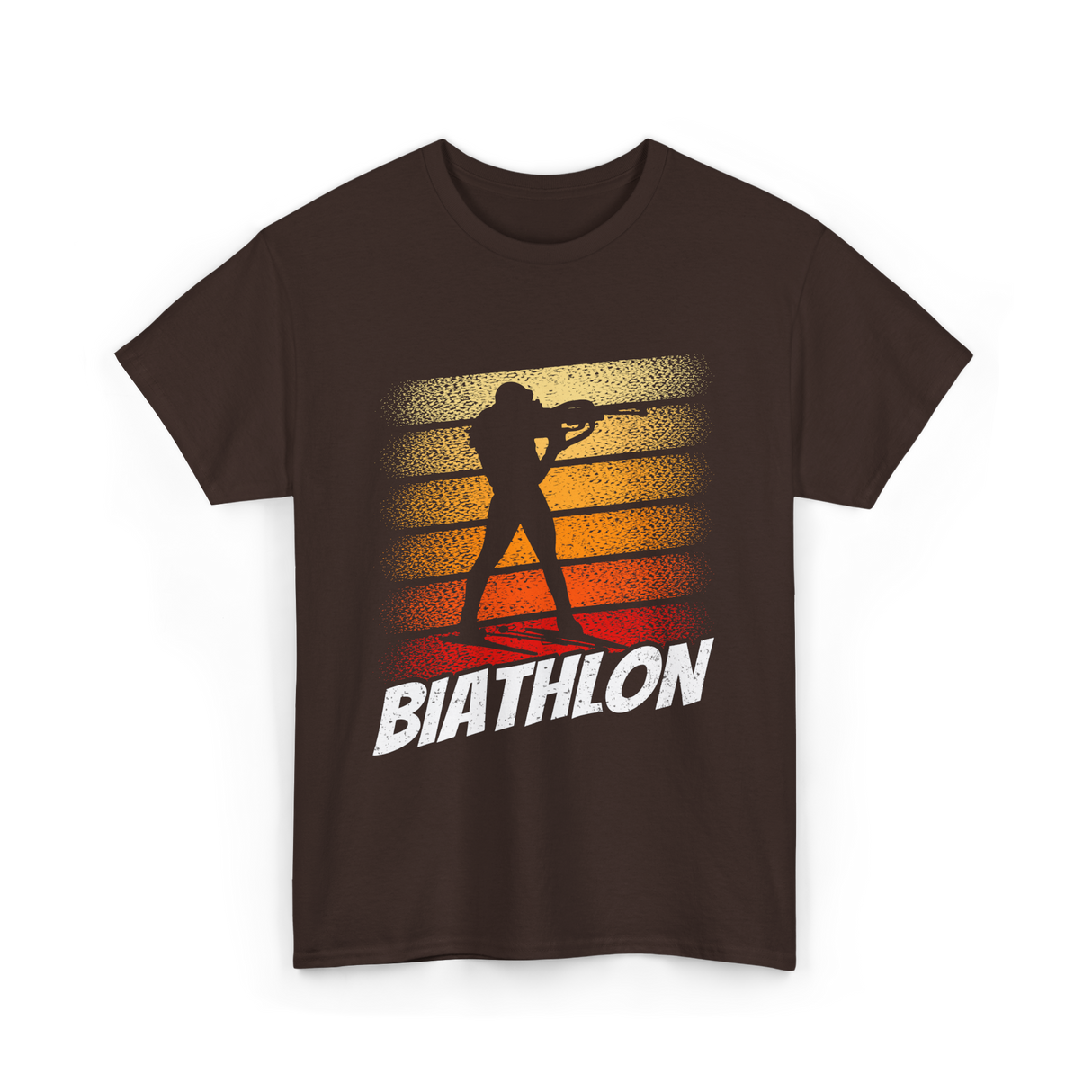 Biathlon Biathlete Sports T-Shirt - Dark Chocolate