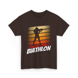 Biathlon Biathlete Sports T-Shirt - Dark Chocolate