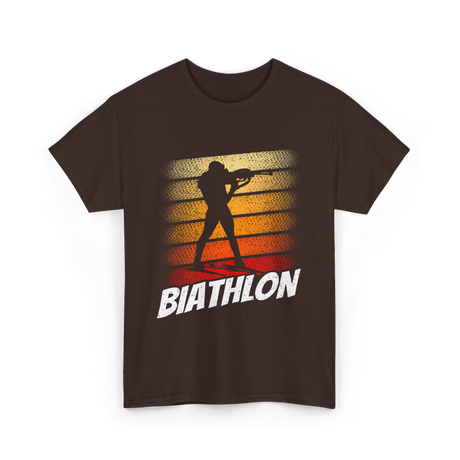 Biathlon Biathlete Sports T-Shirt - Dark Chocolate