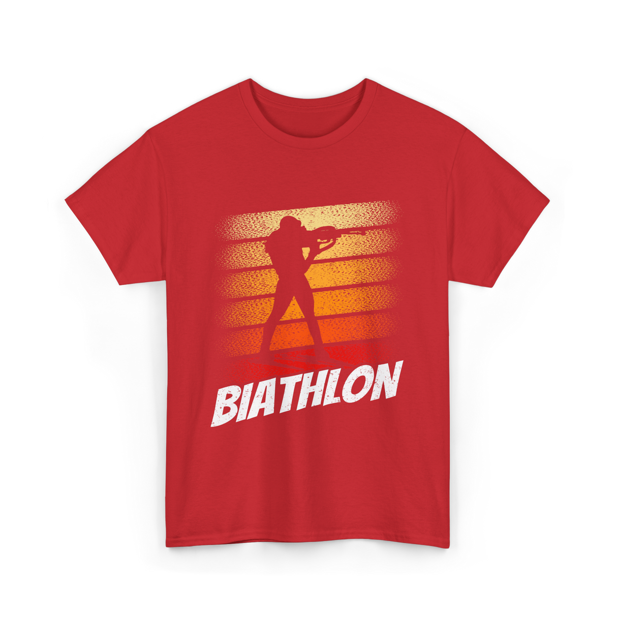 Biathlon Biathlete Sports T-Shirt - Red