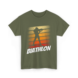 Biathlon Biathlete Sports T-Shirt - Military Green