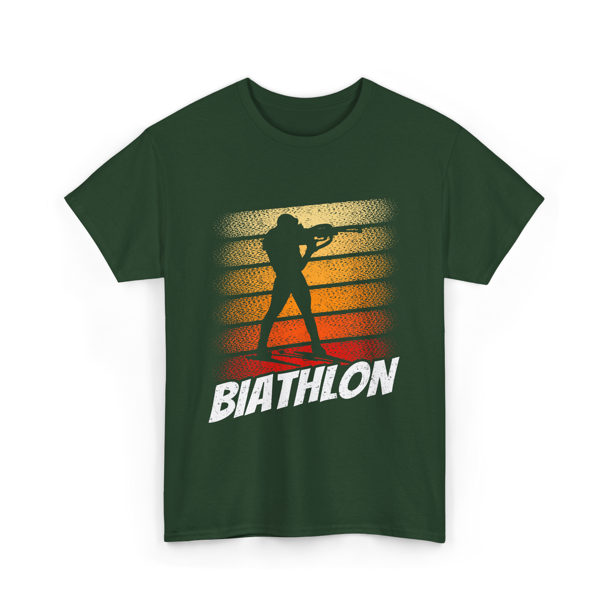 Biathlon Biathlete Sports T-Shirt - Forest Green