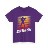 Biathlon Biathlete Sports T-Shirt - Purple