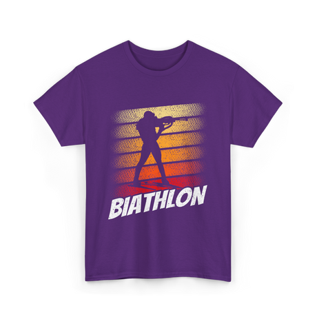 Biathlon Biathlete Sports T-Shirt - Purple