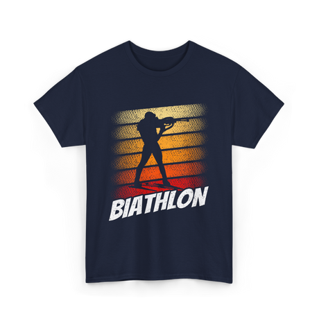 Biathlon Biathlete Sports T-Shirt - Navy