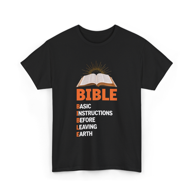 Bible Basic Instructions T-Shirt - Black