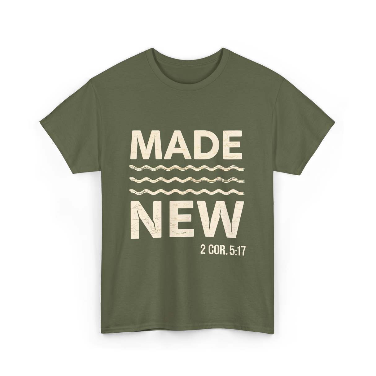 Bible Verse T-Shirt - Military Green