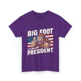 Big Foot for President Bigfoot T-Shirt - Purple