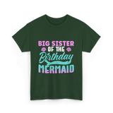Big Sister Mermaid T-Shirt - Forest Green