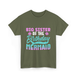 Big Sister Mermaid T-Shirt - Military Green