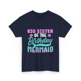 Big Sister Mermaid T-Shirt - Navy