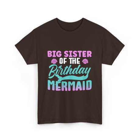 Big Sister Mermaid T-Shirt - Dark Chocolate