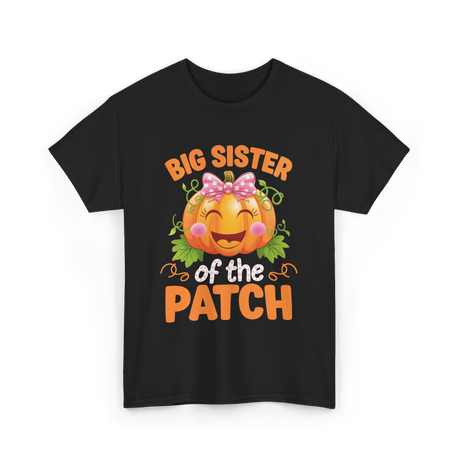 Big Sister of the Patch Pumpkin T-Shirt - Black