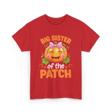 Big Sister of the Patch Pumpkin T-Shirt - Red