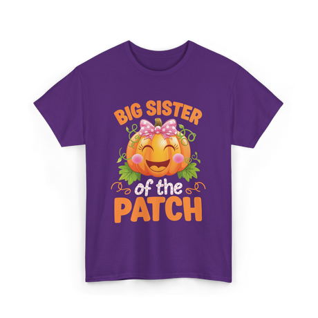 Big Sister of the Patch Pumpkin T-Shirt - Purple