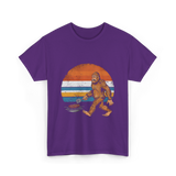 Bigfoot BBQ Grilling Bigfoot T-Shirt - Purple