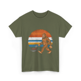 Bigfoot BBQ Grilling Bigfoot T-Shirt - Military Green